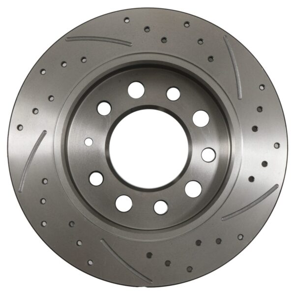 Rear Drilled Grooved Brake Discs 258mm - Hyundai Coupe MK2 GK 01-09 - Image 5