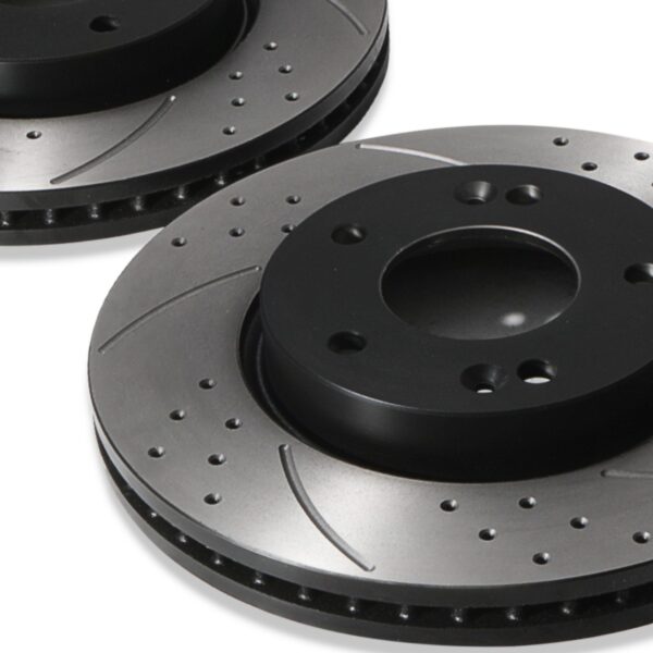 Front Drilled Grooved 280mm Brake Discs For Hyundai Coupe 2Nd Gen 1.6 2.0 2.7 V6 - Image 3