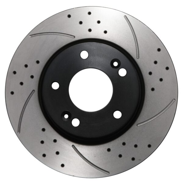 Front Drilled Grooved 280mm Brake Discs For Hyundai Coupe 2Nd Gen 1.6 2.0 2.7 V6 - Image 2