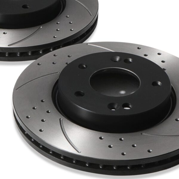 Front Drilled Grooved 280mm Brake Discs For Hyundai Coupe 2Nd Gen 1.6 2.0 2.7 V6 - Image 8