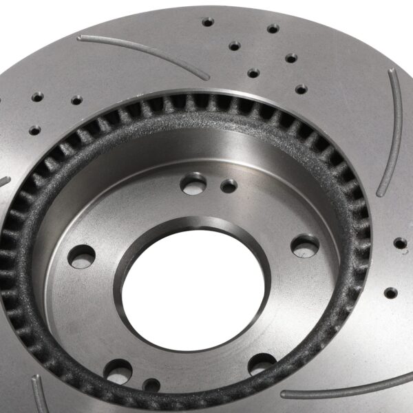 Front Drilled Grooved 280mm Brake Discs For Hyundai Coupe 2Nd Gen 1.6 2.0 2.7 V6 - Image 6