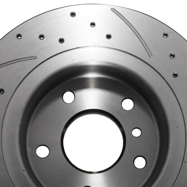 Rear Drilled Grooved 304mm Brake Discs For Land Rover Discovery 2 L318 98-04 - Image 8