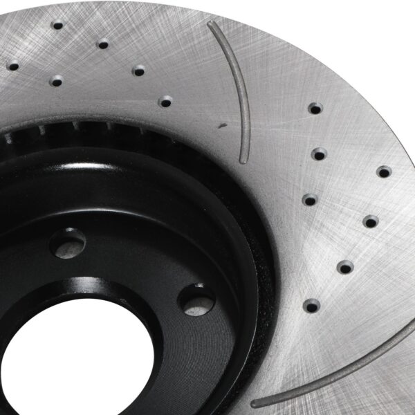 Front Drilled Grooved 300mm Brake Discs Range Rover Evoque & Discovery Sport 11+ - Image 4