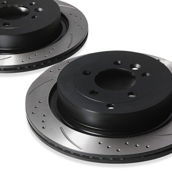 Rear Drilled Grooved 350mm Brake Discs For Range Rover Sport 3.0 4.2 5.0 05-13 - Image 4