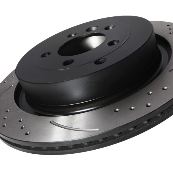 Rear Drilled Grooved 350mm Brake Discs For Range Rover Sport 3.0 4.2 5.0 05-13 - Image 3