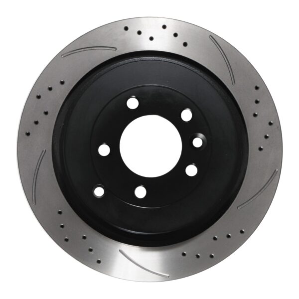 Rear Drilled Grooved 350mm Brake Discs For Range Rover Sport 3.0 4.2 5.0 05-13 - Image 2