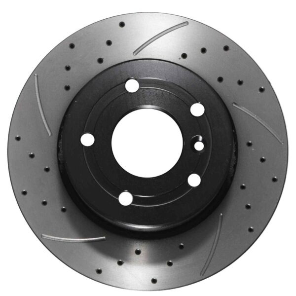 Front Drilled Grooved 297mm Brake Discs For Land Rover Discovery 2 L318 98-04 - Image 2