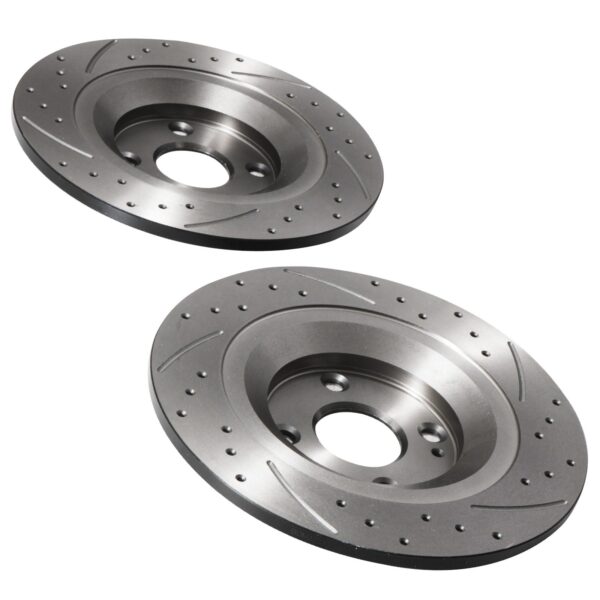 Rear Drilled Grooved 276mm Brake Discs For Mazda Mx5 Nb Mk2 1.8 16V Vt Sport 98+ - Image 4