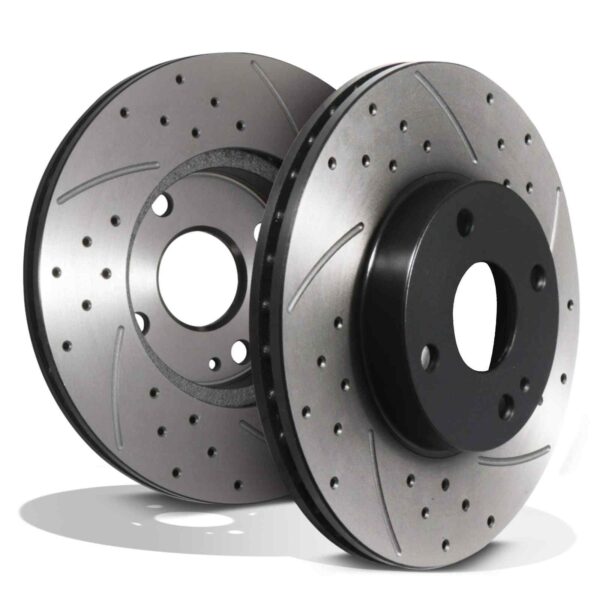 Front Drilled Grooved 255mm Brake Discs For Mazda MX-5 Mk2 Mk2.5 NB 1.6 1.8 1.9 16v 98-05