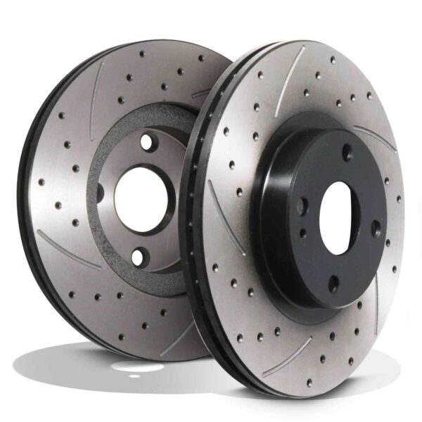 Front Drilled Grooved 270mm Brake Discs For Mazda MX-5 Mk2 Mk2.5 NB 1.6 1.8 98-05