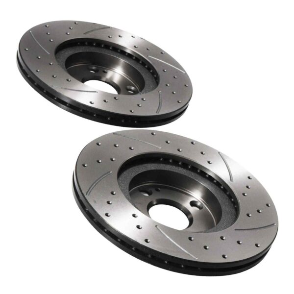 Front Drilled Grooved 270mm Brake Discs For Mazda MX-5 Mk2 Mk2.5 NB 1.6 1.8 98-05 - Image 5