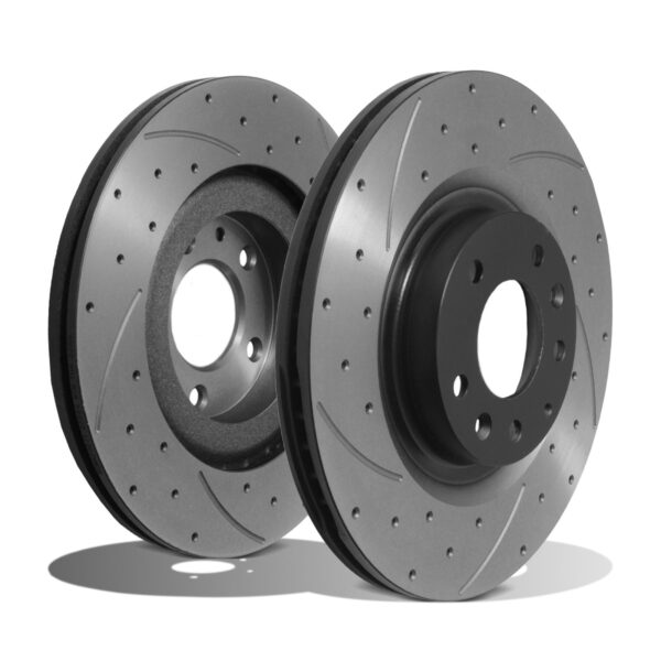 Front Drilled Grooved 321mm Brake Discs For Mazda Rx8 Rx-8 1.3 231 192 2003-2012