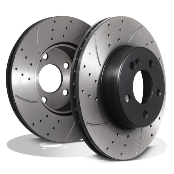 Front Drilled Grooved Vented 295mm Brake Discs For Mercedes Benz W205 C180 15+