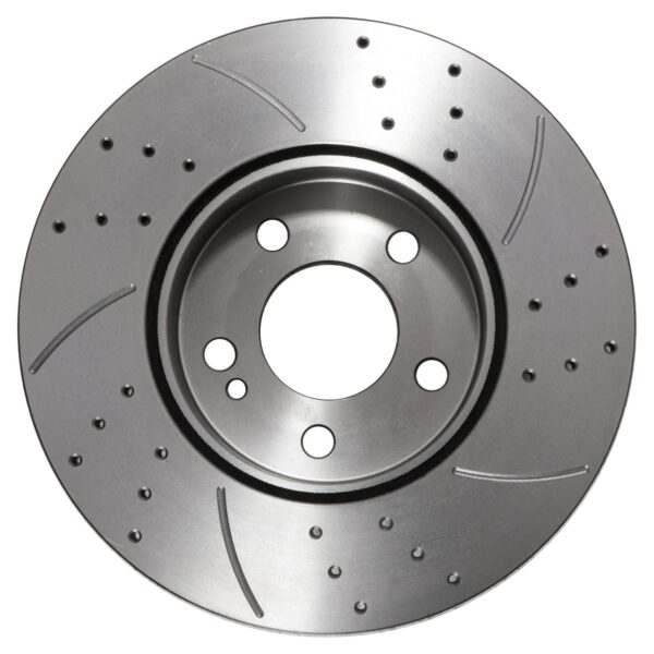 Front Drilled Grooved Vented 295mm Brake Discs For Mercedes Benz W205 C180 15+ - Image 3