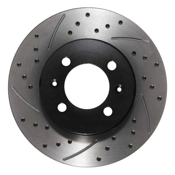 Rear Drilled Grooved 240mm Brake Discs For MG F MG TF 1.6 1.8 95+ - Image 2