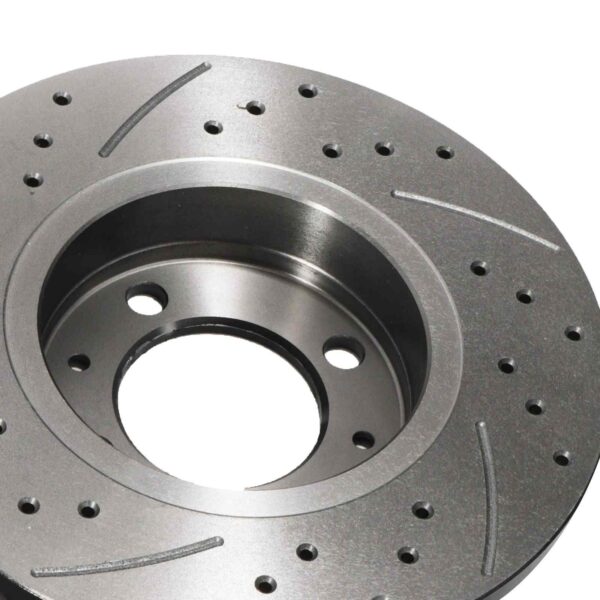 Rear Drilled Grooved 240mm Brake Discs For MG F MG TF 1.6 1.8 95+ - Image 5