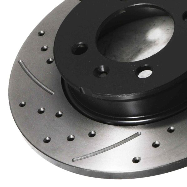 Rear Drilled Grooved 240mm Brake Discs For MG F MG TF 1.6 1.8 95+ - Image 6