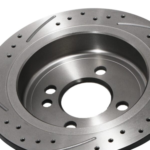 Rear Drilled Grooved 259mm Brake Discs For Mini R52 R53 R56 John Cooper Works - Image 4