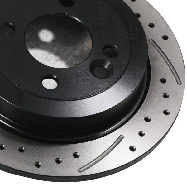 Rear Drilled Grooved 259mm Brake Discs For Mini R50 R52 R53 R56 One D 1.4 1.6 - Image 4