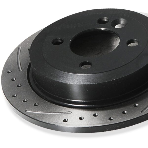 Rear Drilled Grooved 259mm Brake Discs For Mini R50 R52 R53 R56 One D 1.4 1.6 - Image 3