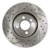 Front Drilled Grooved 280mm Brake Discs For Mini R55 R56 R57 R58 R59 2008-2015 - Image 4