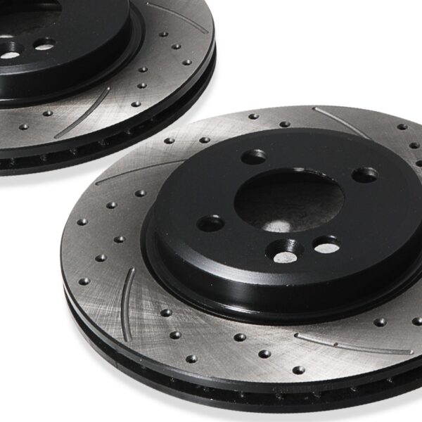 Front Drilled Grooved 276mm Brake Discs Pair For Mini One Cooper S R50 R52 R53 - Image 7