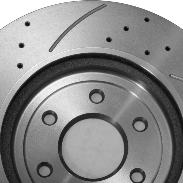 Front Grooved Drilled 320mm Brake Discs For Nissan Navara Pathfinder 2005+ - Image 6