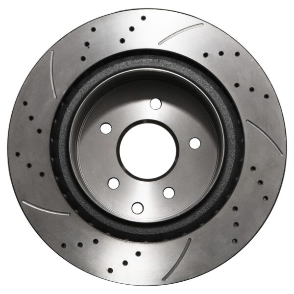 Rear Drilled Grooved 322mm Brake Disc For Nissan 350Z Z33 De Fairlady 2003-2006 - Image 3