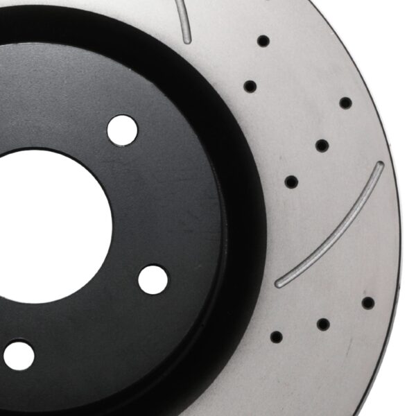 Front Drilled Grooved 323mm Brake Discs For Nissan 350Z Z33 Fairlady 3.5 03-06 - Image 7