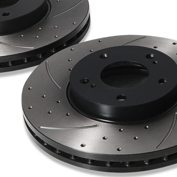 Front Drilled Grooved 295mm Brake Discs For Nissan Skyline R33 2.5 Gtst 93-98 - Image 4