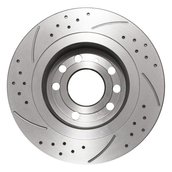 Rear Grooved Drilled 278mm Brake Discs For Vauxhall Opel Astra H 2.0 Turbo Vxr - Image 3