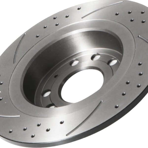 Rear Grooved Drilled 278mm Brake Discs For Vauxhall Opel Astra H 2.0 Turbo Vxr - Image 7