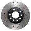 Front Drilled Grooved 288mm Brake Discs For Vauxhall Vectra B Saab 9-3 9-5 1995-2009 - Image 2