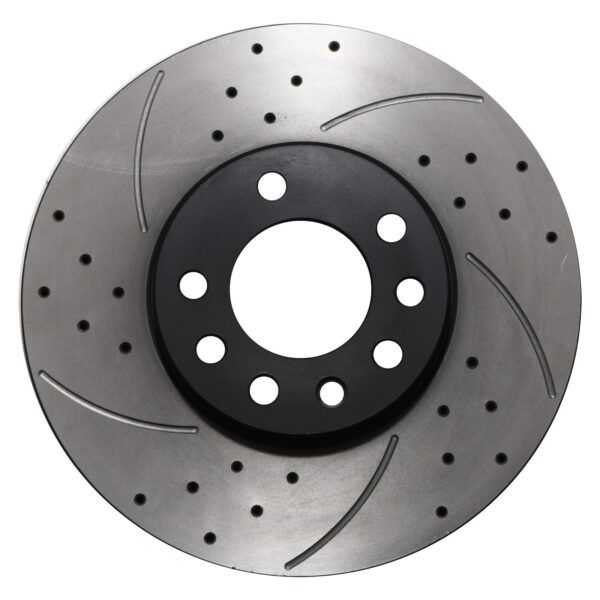 Front Drilled Grooved 288mm Brake Discs For Vauxhall Vx220 2.0 2.2 Vxr 00-05 - Image 2