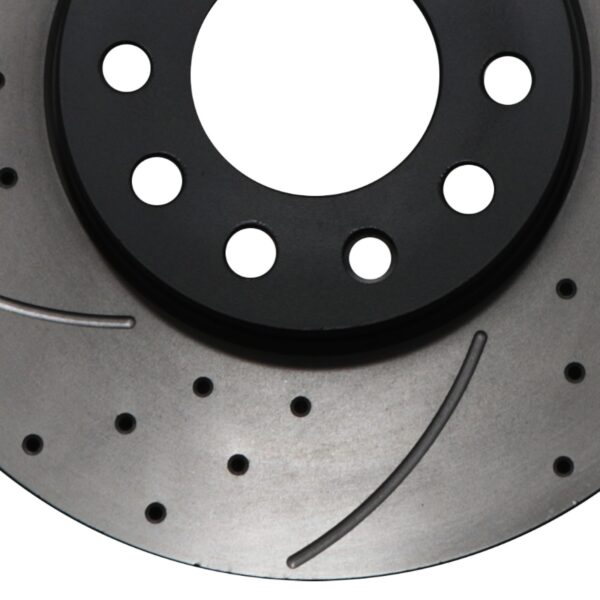 Front Drilled Grooved 288mm Brake Discs For Vauxhall Vx220 2.0 2.2 Vxr 00-05 - Image 3