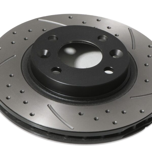 Front Drilled Grooved Brake Discs 258mm - Renault Twingo Mk3 0.9 1.0 2014+ - Image 3