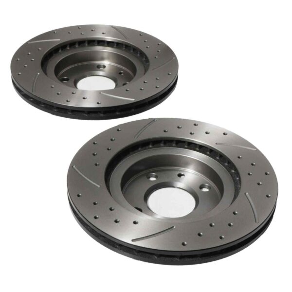 Front Vented 278mm Brake Discs Ford Fiesta MK7 ST180 2013-2017 - Image 5