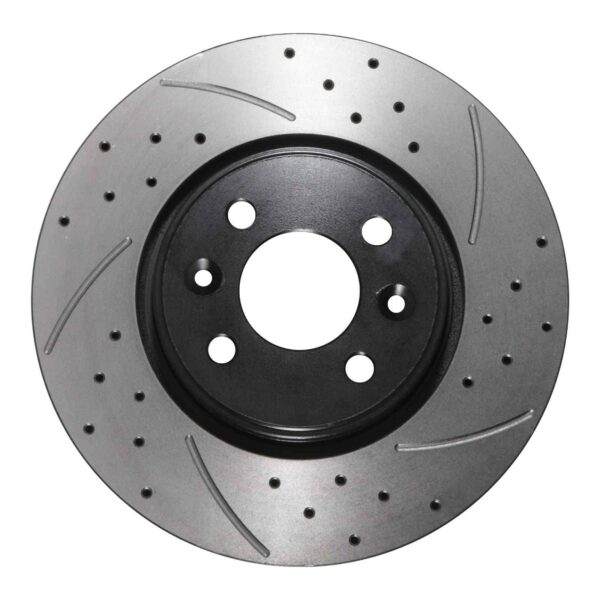 Front Drilled Grooved 280mm Brake Discs For Renault Megane Scenic 99-08 - Image 2