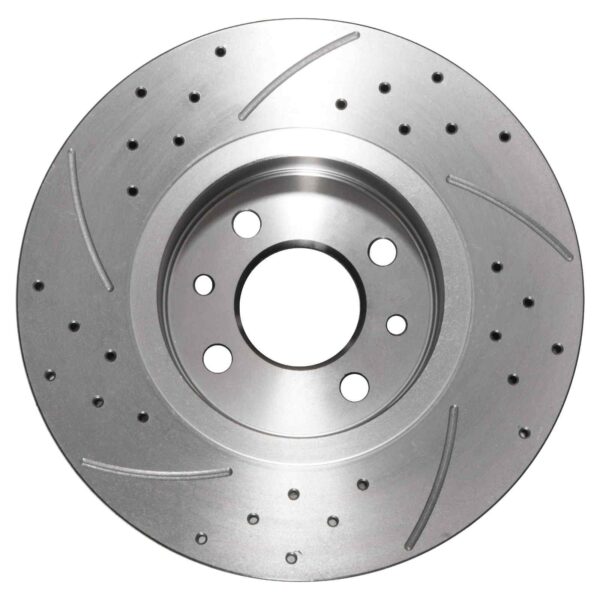 Front Drilled Grooved 280mm Brake Discs For Renault Megane Scenic 99-08 - Image 3