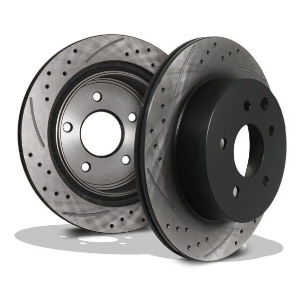 Rear Drilled Grooved 292mm Brake Discs For Renault Koleos HY DCI 4X4 2008+