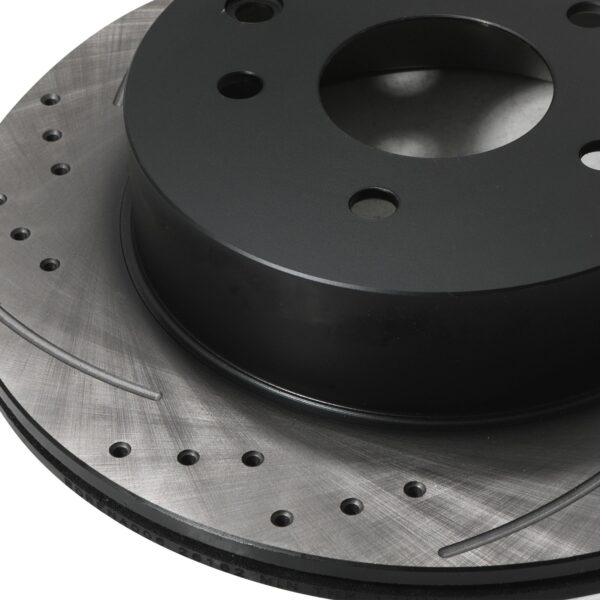 Rear Drilled Grooved 292mm Brake Discs For Renault Koleos HY DCI 4X4 2008+ - Image 3