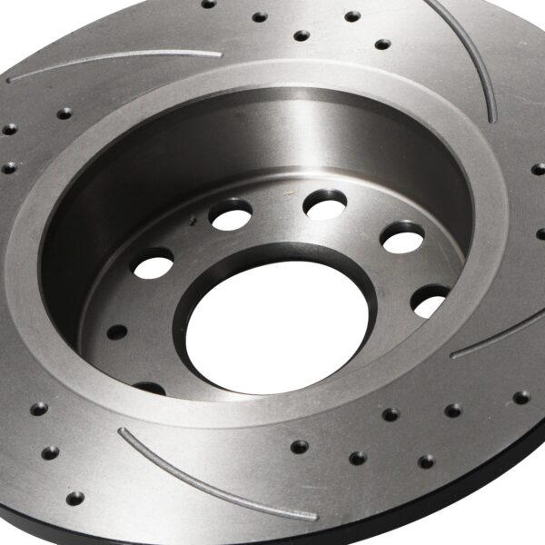 Rear Grooved Drilled 272mm Brake Discs Seat Leon 1P 5F 1.4 1.6 2.0 Fsi TFSI TDI - Image 4