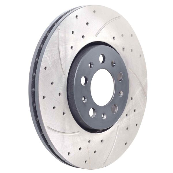 Front Drilled Grooved 288mm Brake Discs For Skoda Fabia 6Y Octavia 1U 1998+ - Image 2