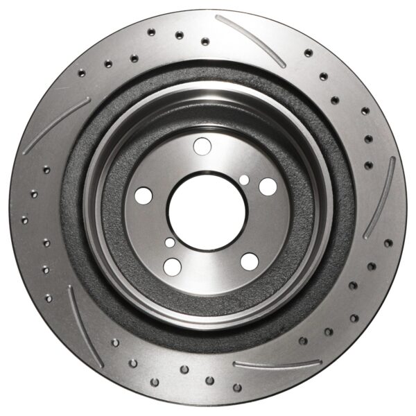 Rear Drilled Grooved 290mm 5X100 Brake Discs For Subaru Impreza Legacy WRX 00-09 - Image 3