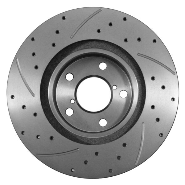 Front Drilled Grooved 277mm Brake Discs For Subaru Impreza WRX Legacy 92-12 - Image 3