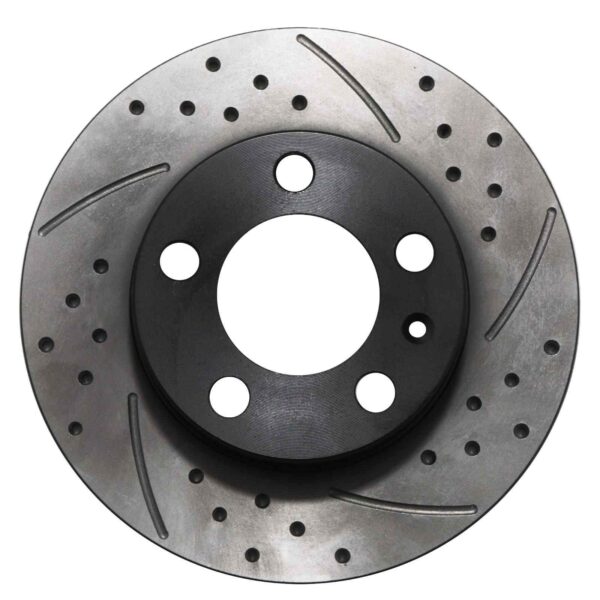 Rear Drilled Grooved 232mm Brake Discs For Volkswagen VW Golf Mk4 Bora 1J 97-06 - Image 2