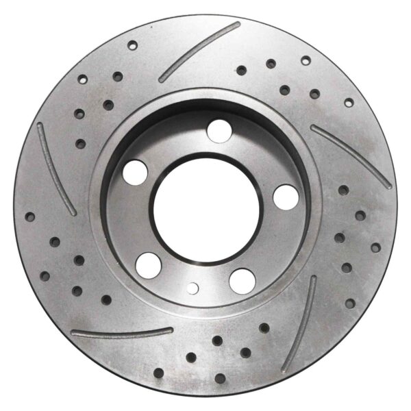 Rear Drilled Grooved 232mm Brake Discs For Volkswagen VW Golf Mk4 Bora 1J 97-06 - Image 8