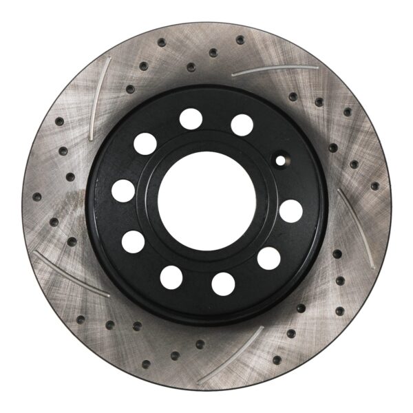 Rear Grooved Drilled 253mm Brake Discs For VW Golf Mk5 Mk6 1.9 2.0 TDI TSI Fsi - Image 2