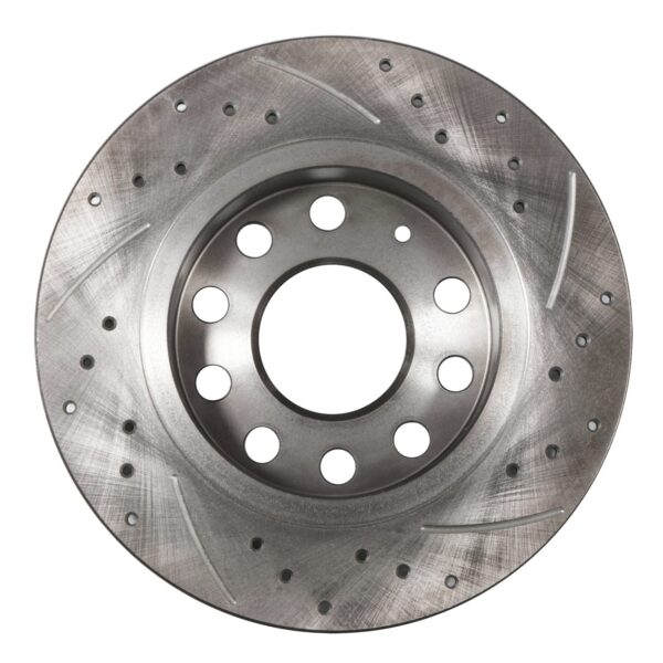 Rear Grooved Drilled 253mm Brake Discs For VW Golf Mk5 Mk6 1.9 2.0 TDI TSI Fsi - Image 8