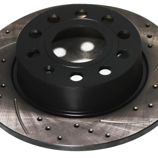 Rear Grooved Drilled 253mm Brake Discs For VW Golf Mk5 Mk6 1.9 2.0 TDI TSI Fsi - Image 6